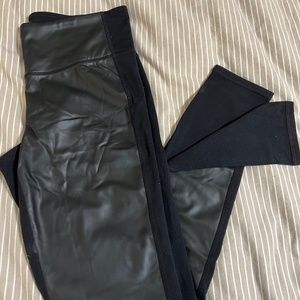 Athleta pleather leggings